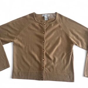 Tan camel Button-Up Cardigan